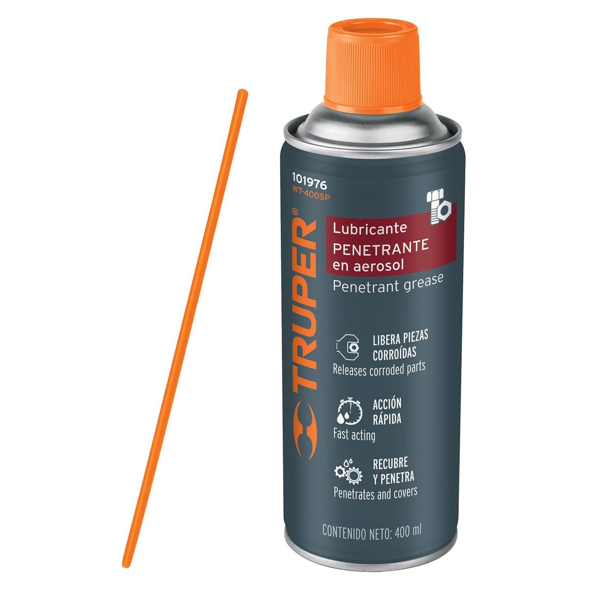 TRUPER - Lubricante penetrante en aerosol 400 ml, Truper