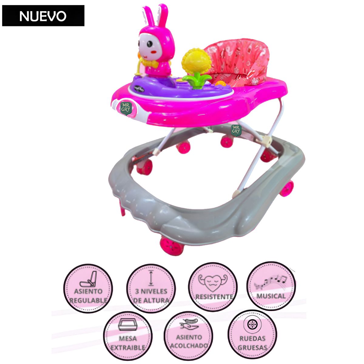 GENERICO - Andador Para Bebé Musical Conejito