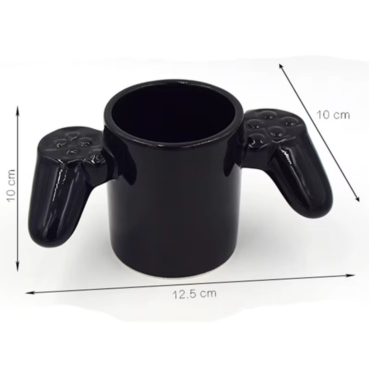 GENERICO - Taza Creativa Game Over con asa tipo Mando - Negro