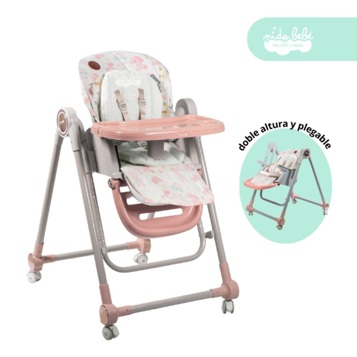 GENERICO - Silla De Comer altura regulable modelo Yammy melon