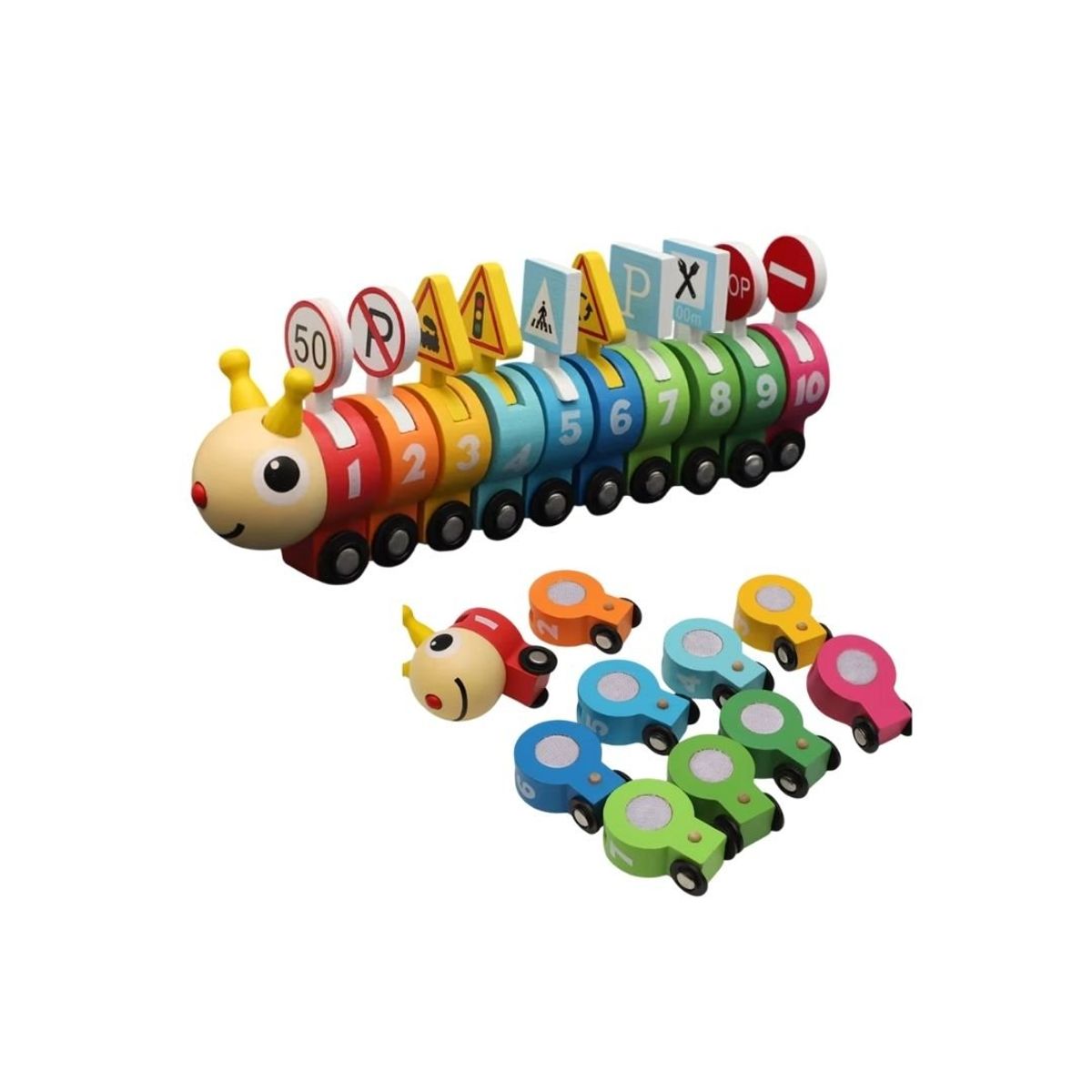 GENERICO - Juguete Montessori Oruga Numérico