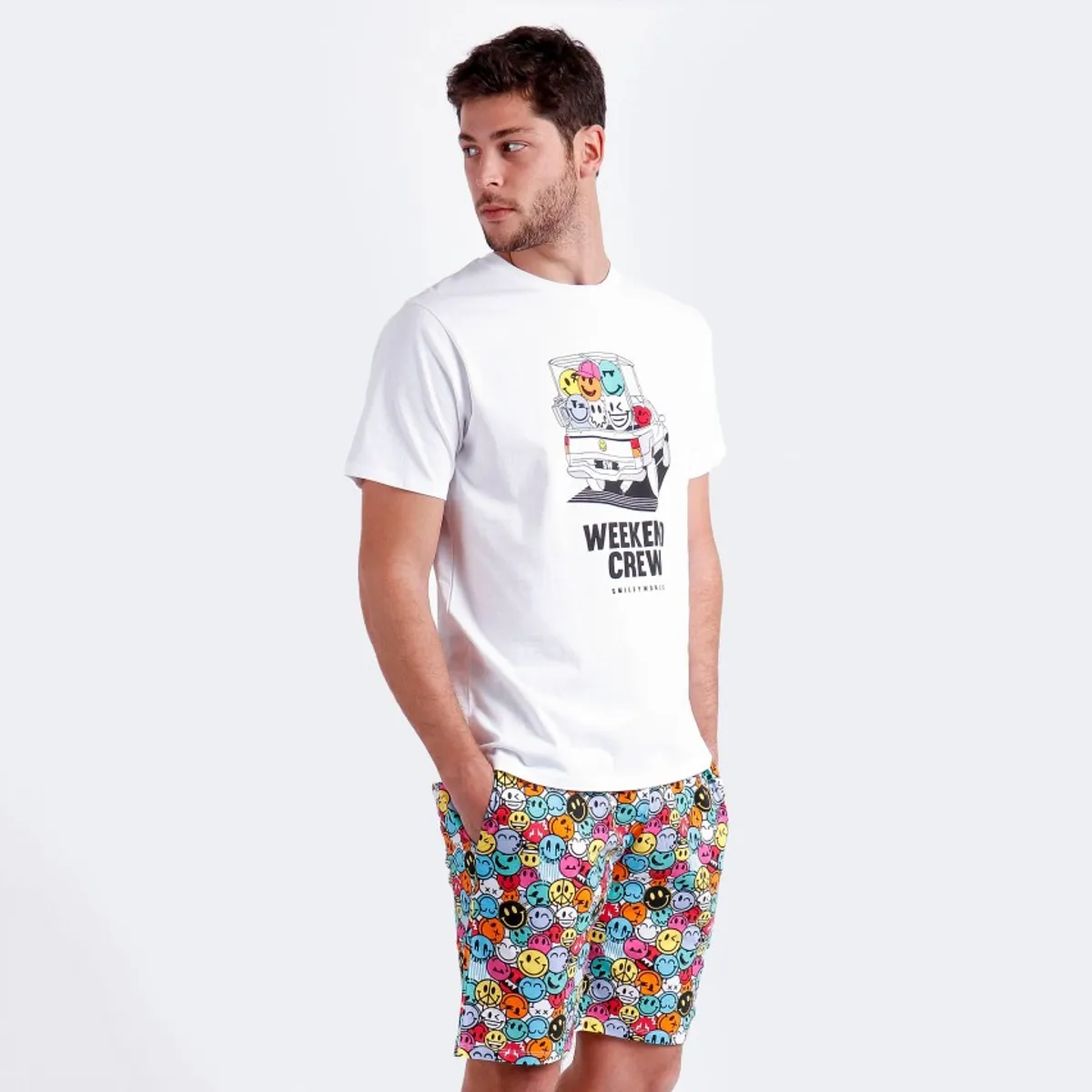 GENERICO - PIJAMA HOMBRE CREW-SMILEYWORLD