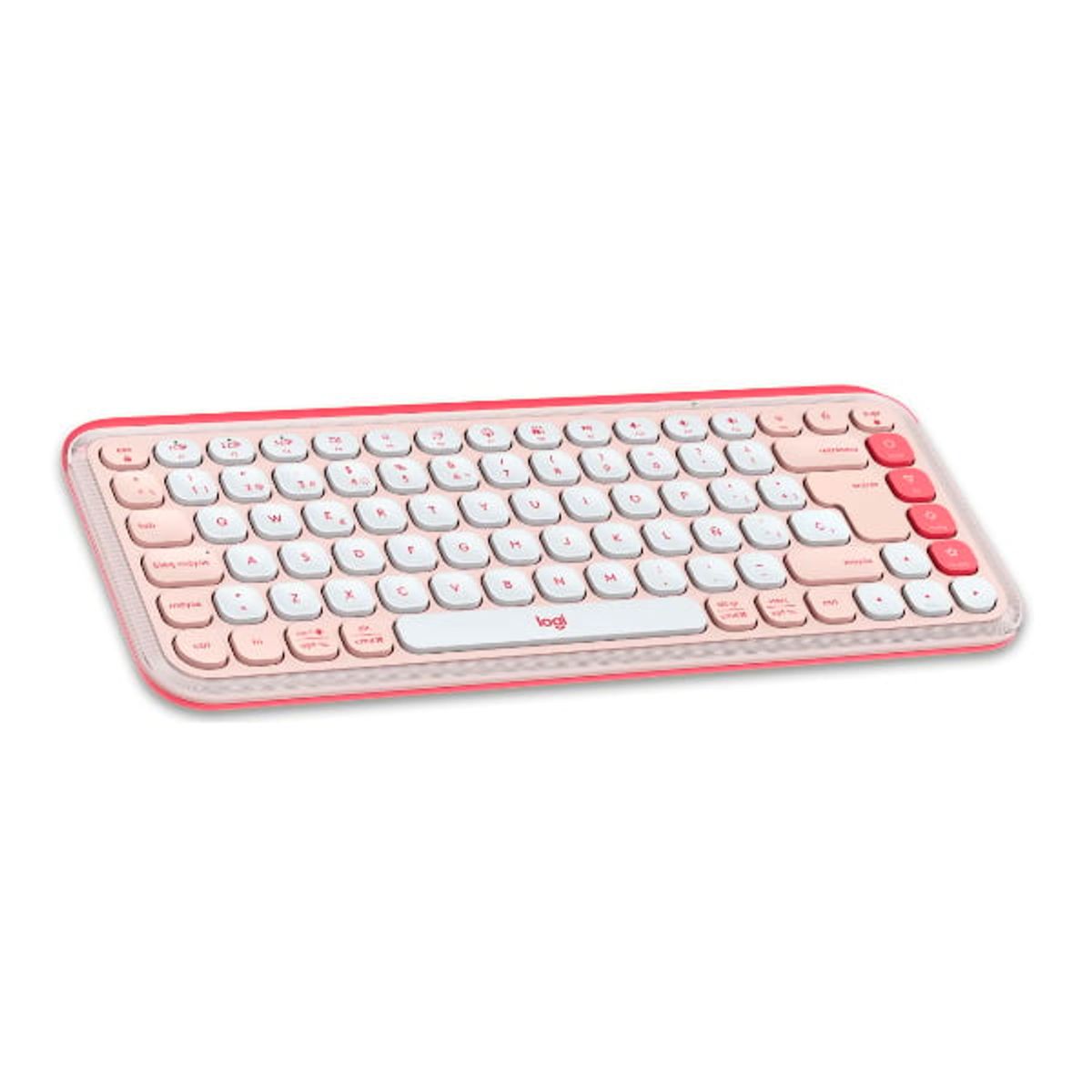 LOGITECH - Teclado + Mouse Bluetooth Logitech POP ICON Rosa
