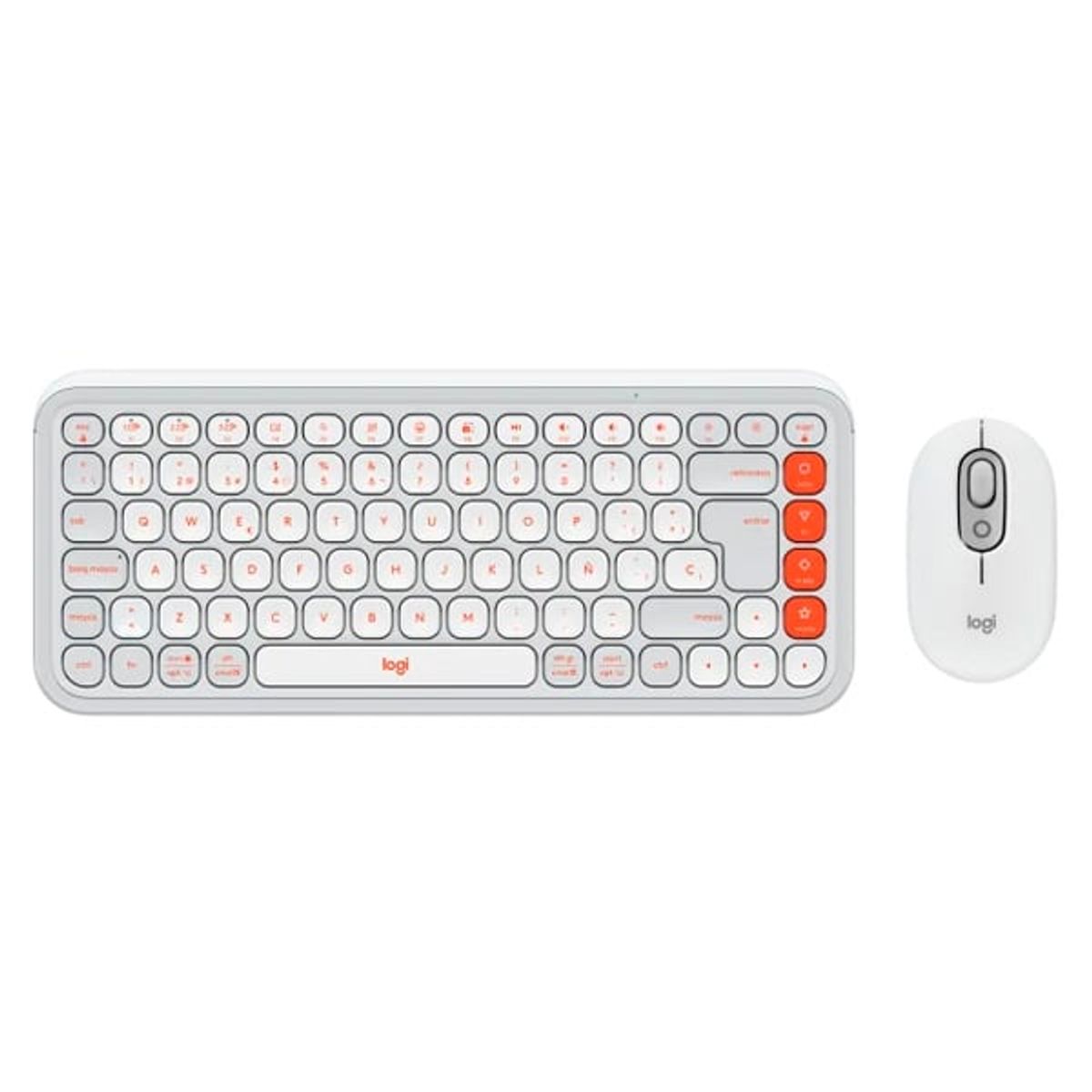 LOGITECH - Teclado + Mouse Bluetooth Logitech POP ICON Blanco