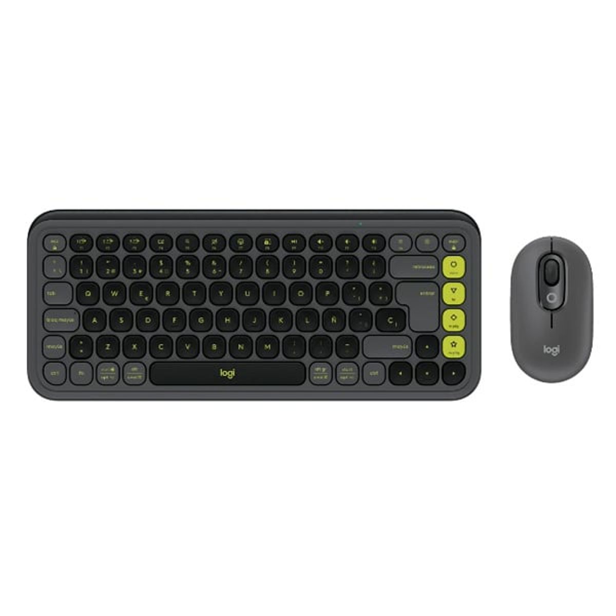LOGITECH - Teclado + Mouse Bluetooth Logitech POP ICON Grafito