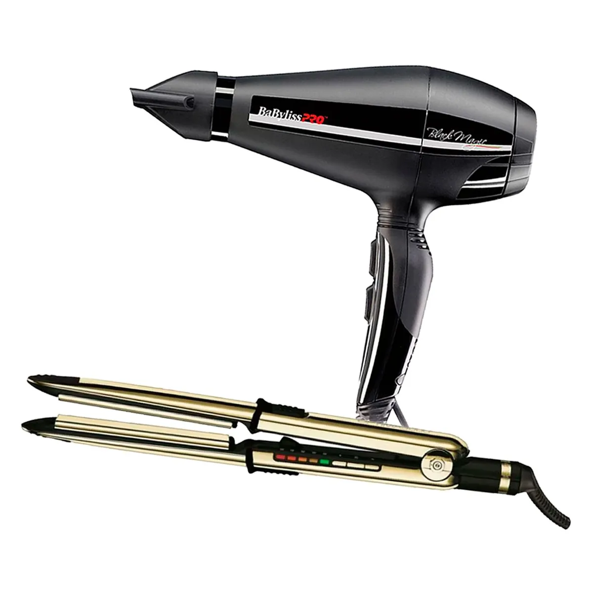 BABYLISS PRO - Combo BabylissPro Alisadora Optima 3000 y Secador Black Magic B6400PE
