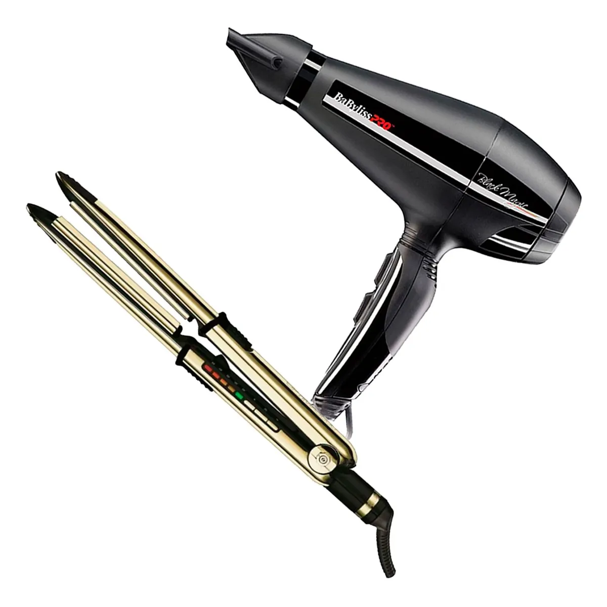 BABYLISS PRO - Combo BabylissPro Alisadora Optima 3000 y Secador Black Magic B6400PE