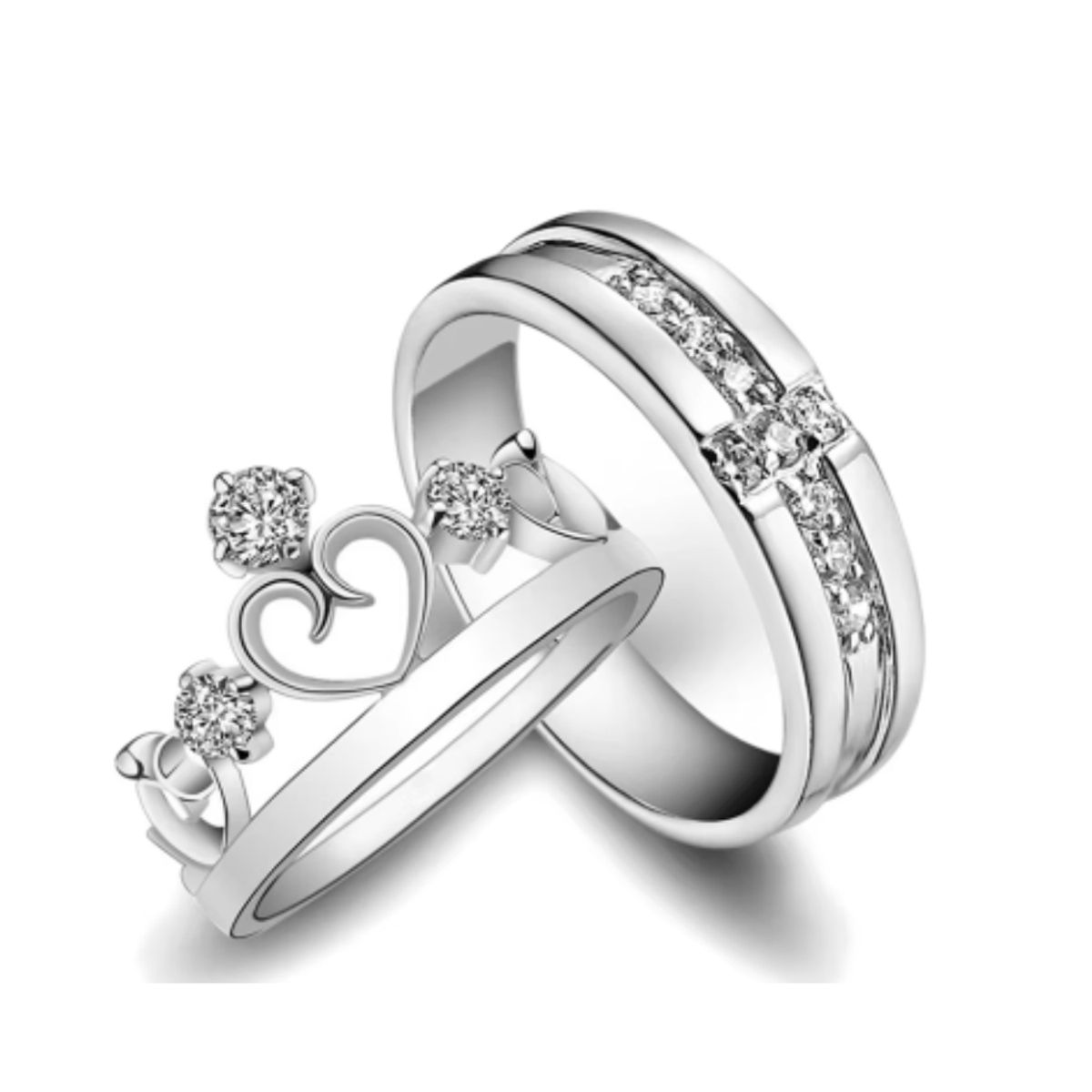 GENERICO - Anillo de pareja Ajustable - Amor Eterno