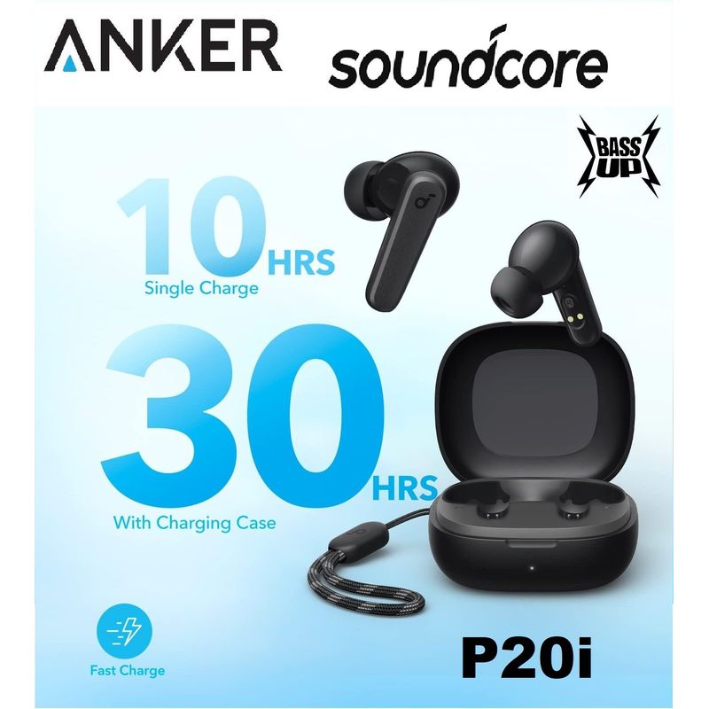 SKULLCANDY - Soundcore P20i Audífonos Bluetooth True Wireless Black - No Indy Evo