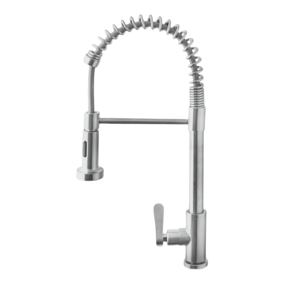 VALMAX - Llave Resorte para Lavadero Flexible Pico Ganso al Mueble