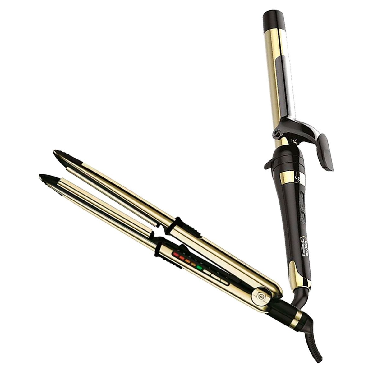 BABYLISS PRO - Combo BabylissPro Alisadora Optima 3000 y Rizador BGT100PE 25mm