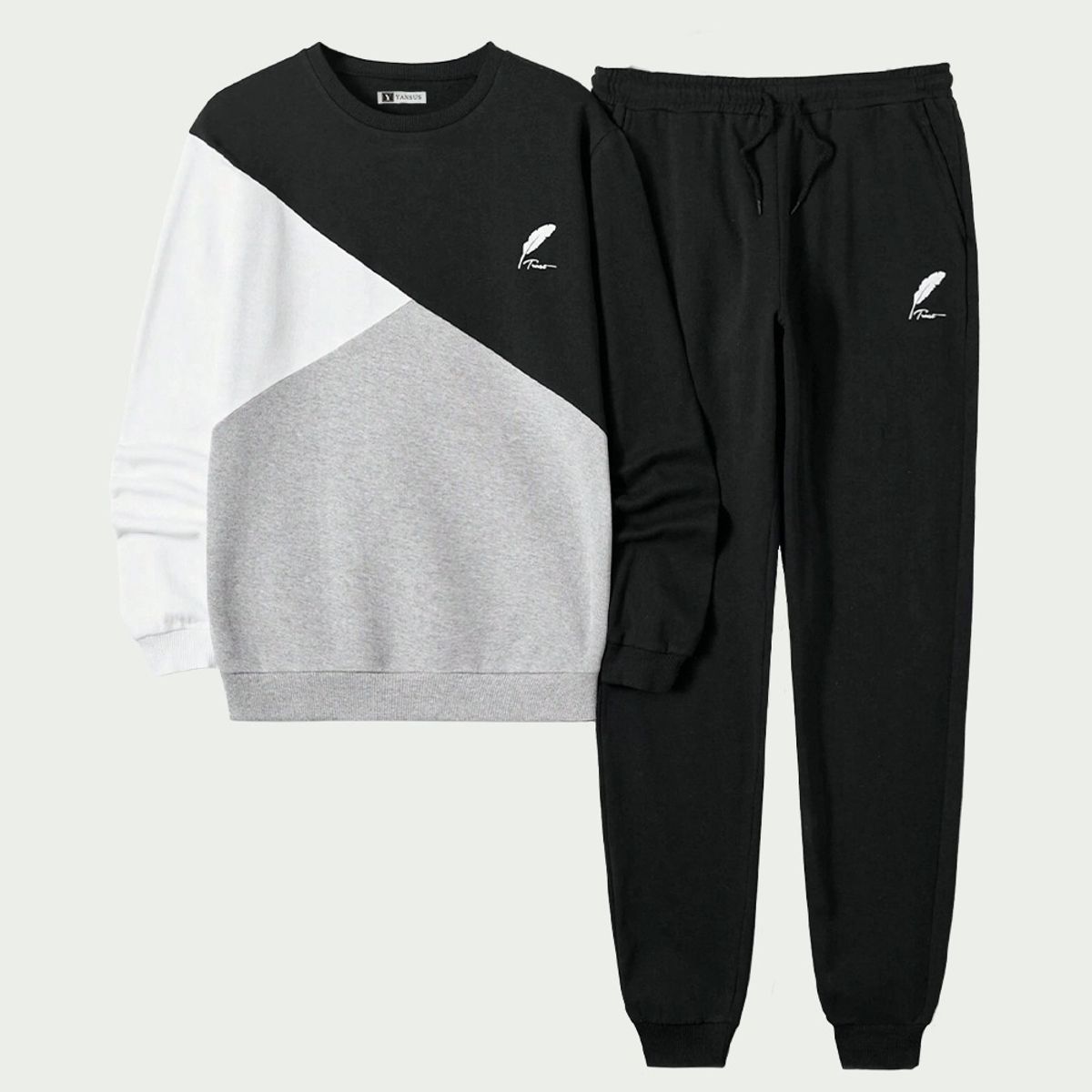 YANSUS - Conjunto Polera Buzo Yansus Pack Tricolor Pluma Algodón