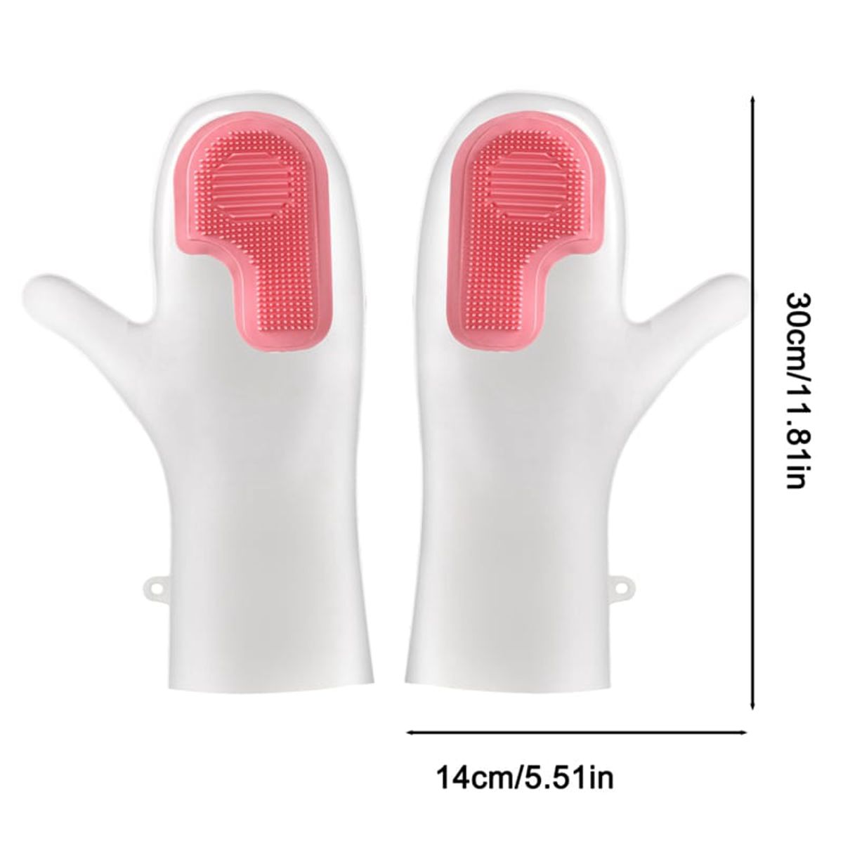 GENERICO - Guantes para Lavar Platos Baños Silicona Multiusos X10 PARES