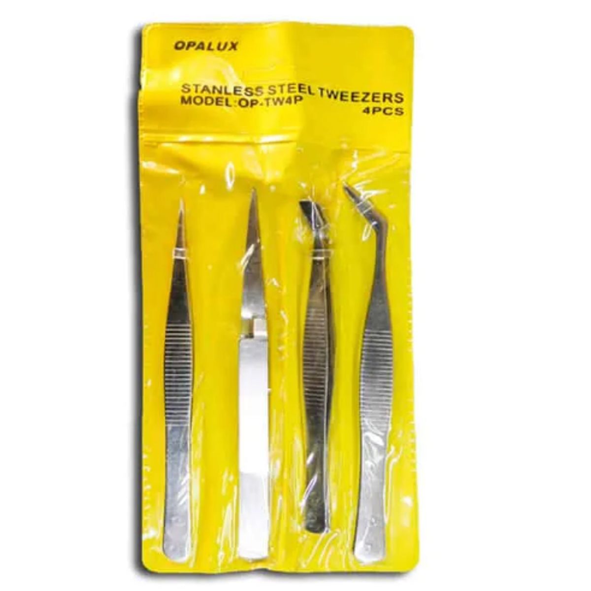 OPALUX - Set de 4 Pinzas para Electrónica OP-TW4P OPALUX