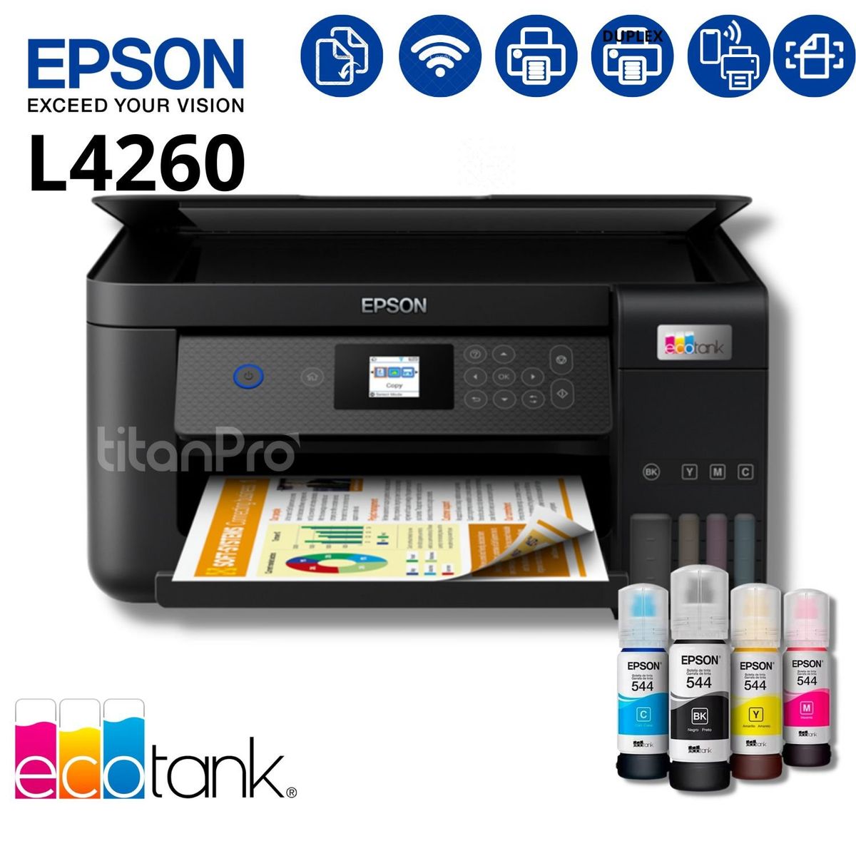 EPSON - Impresora Multifucional de Tinta Epson L4260 WiFi Duplex