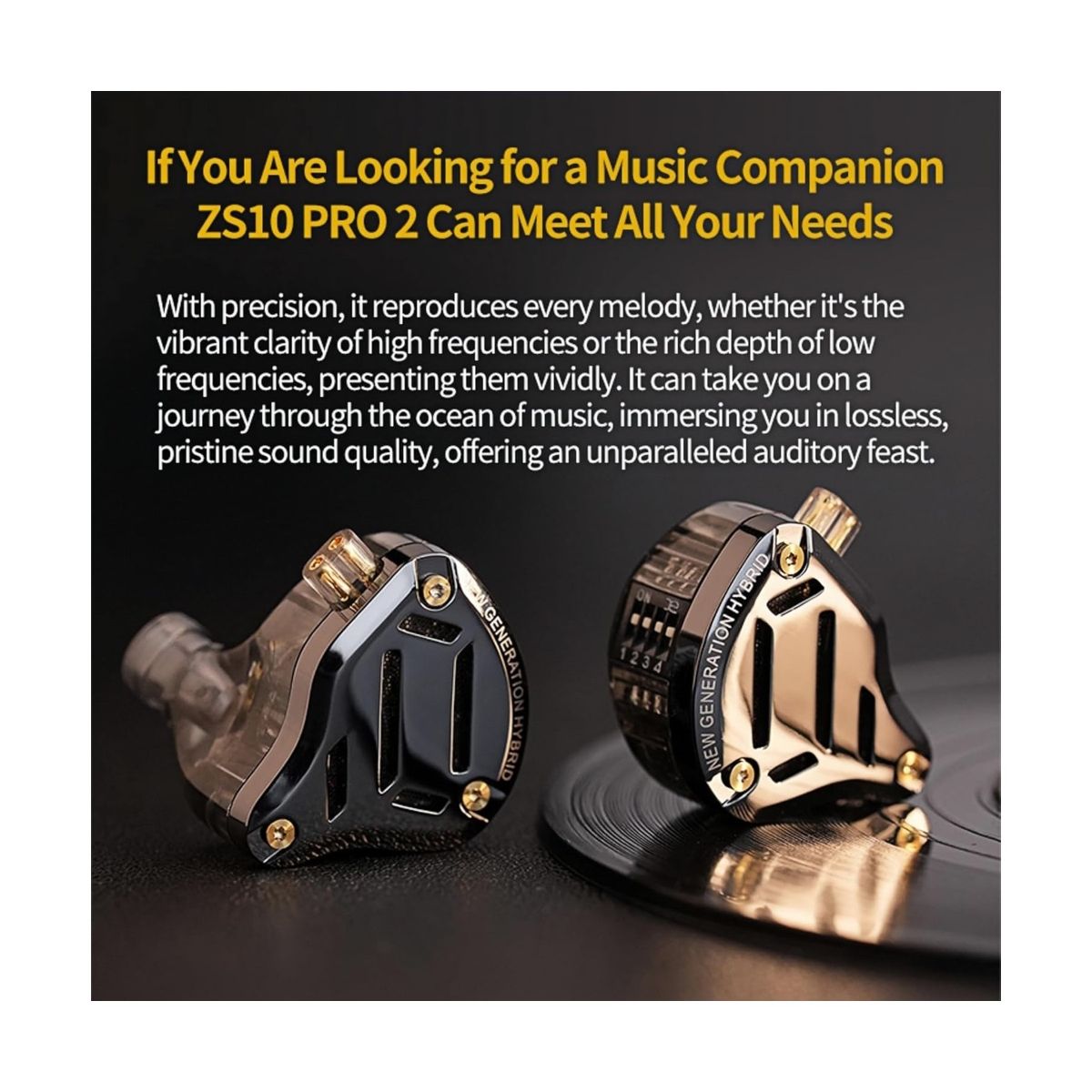 KZ - Audifono Kz ZS10 Pro 2 HifI 4BA 1DD