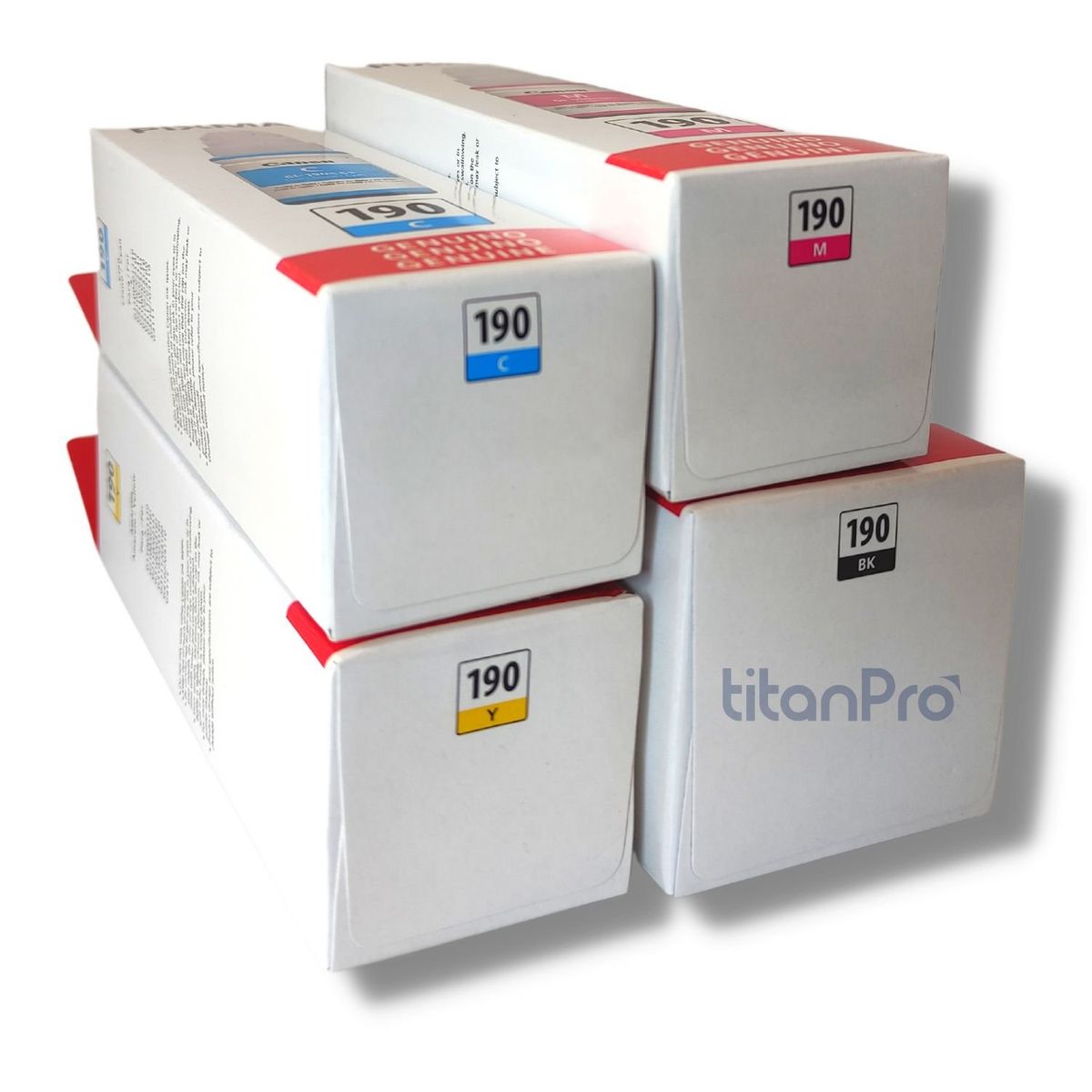 CANON - Kit Tinta Canon 190 Cyan Magenta Amarillo Negro