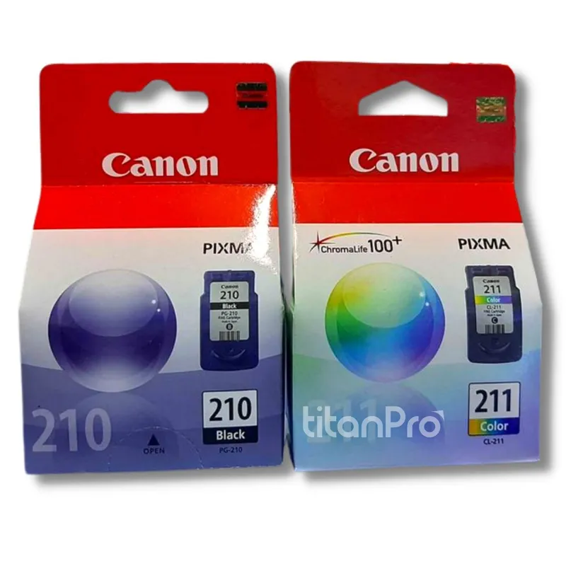 CANON - Kit Tinta Canon 210 211 Negro Tricolor