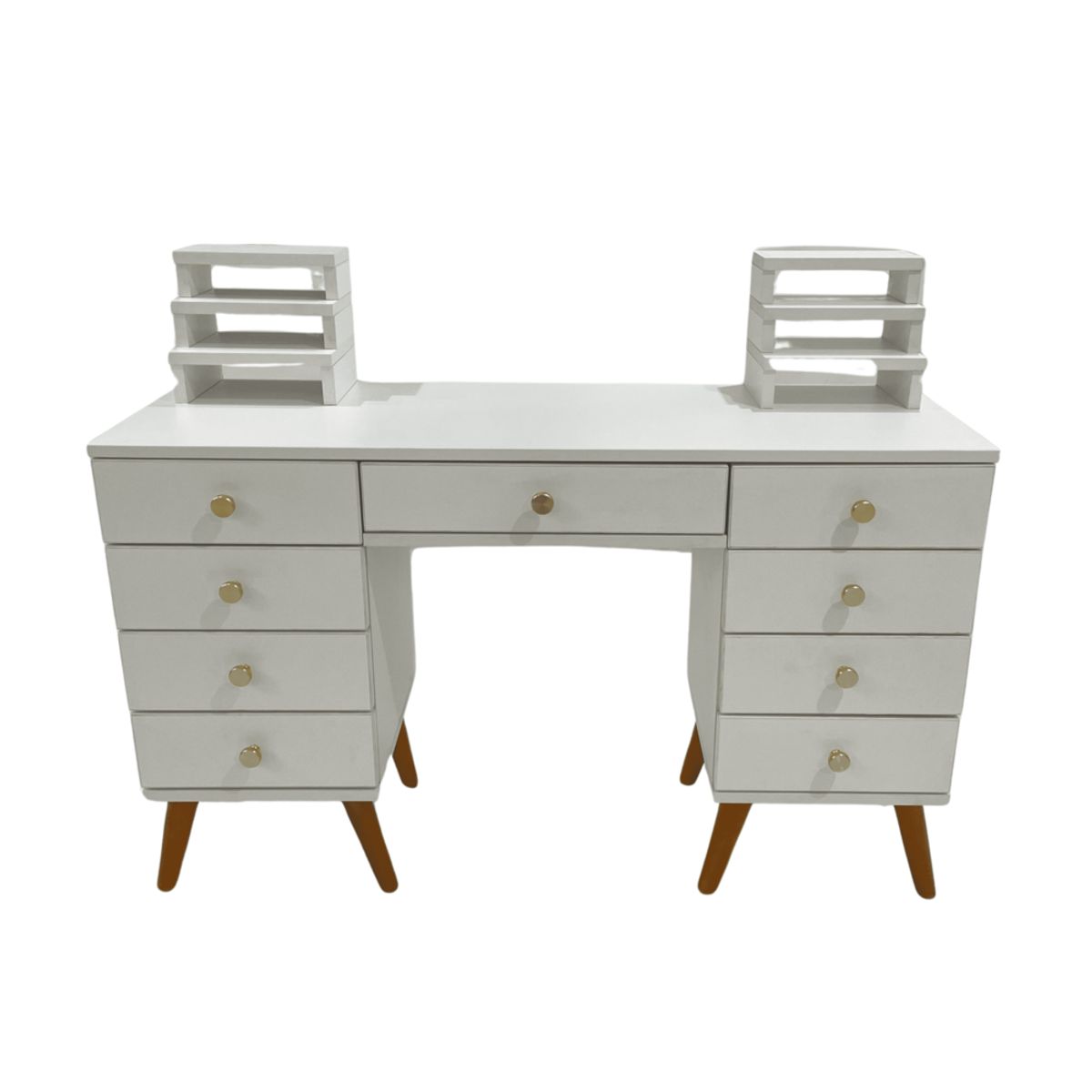 GENERICO - Tocador Joyero Evangelina + Puff - Blanco