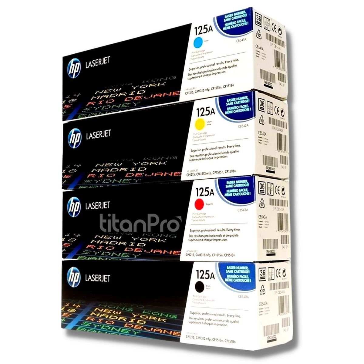 HP - Kit Toner HP 125A Cyan Magenta Amarillo Negro