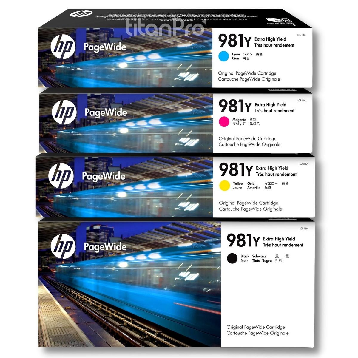 HP - Kit Tinta HP 981Y Cyan Magenta Amarillo Negro