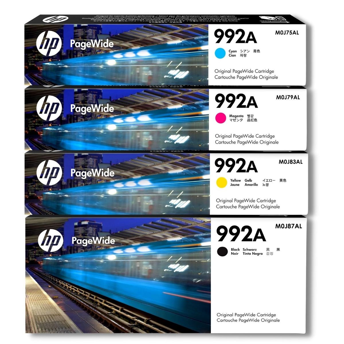 HP - Kit Tinta HP 992A Cyan Magenta Amarillo Negro