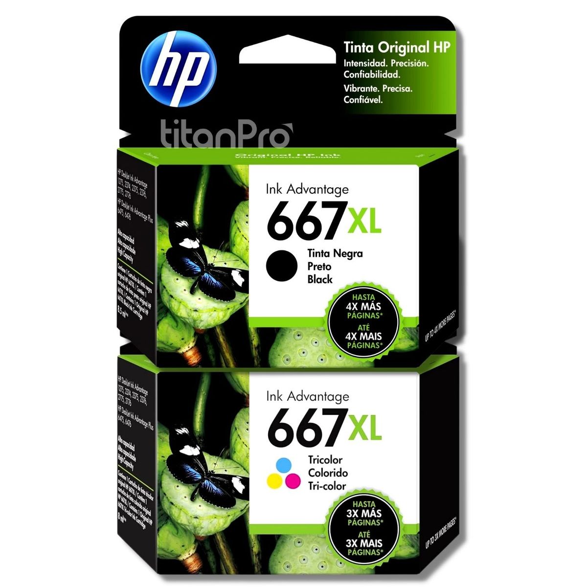 HP - Kit Tinta HP 667XL Negro Tricolor