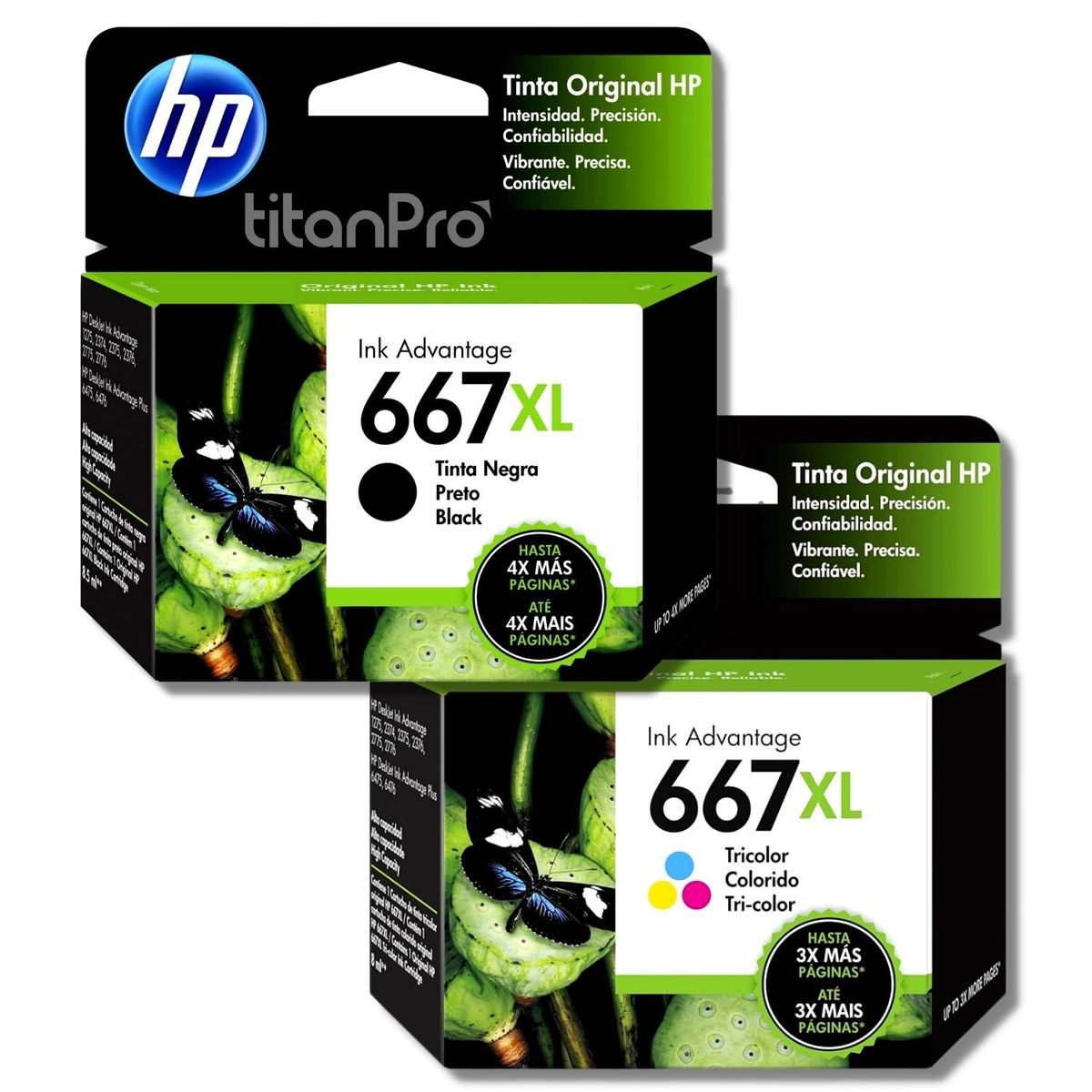 HP - Kit Tinta HP 667XL Negro Tricolor