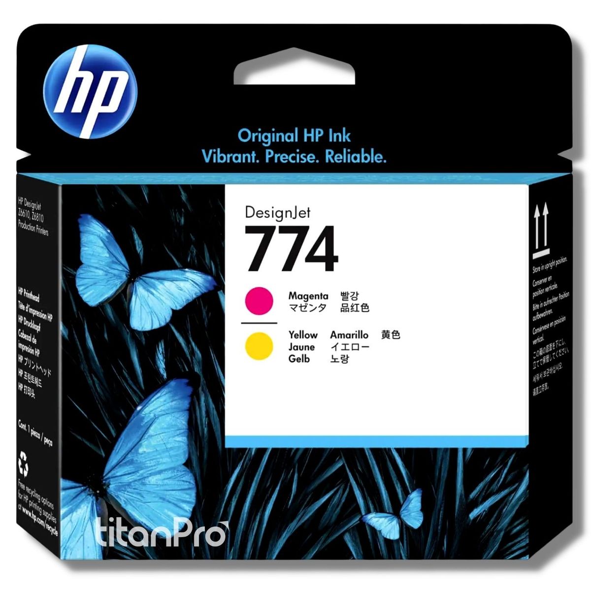 HP - Cabezal HP 774 Magenta Amarillo