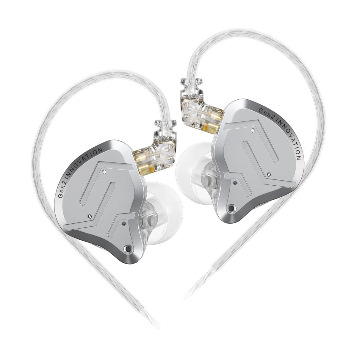 KZ - Audifono Kz ZSN Pro 2 HiFi 1BA 1DD - Plateado