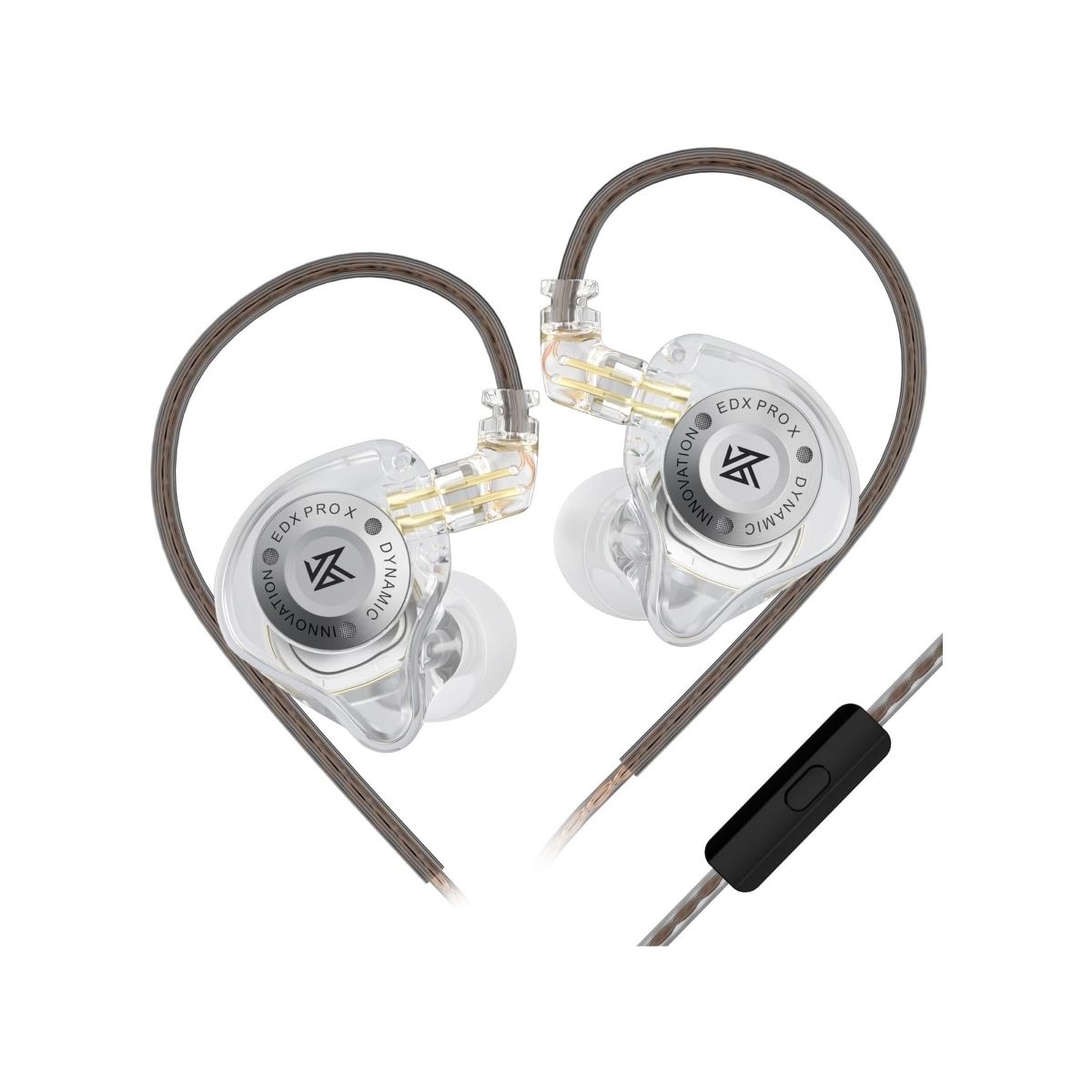 KZ - Audifono Edx Pro X con Microfono Kz - Transparente