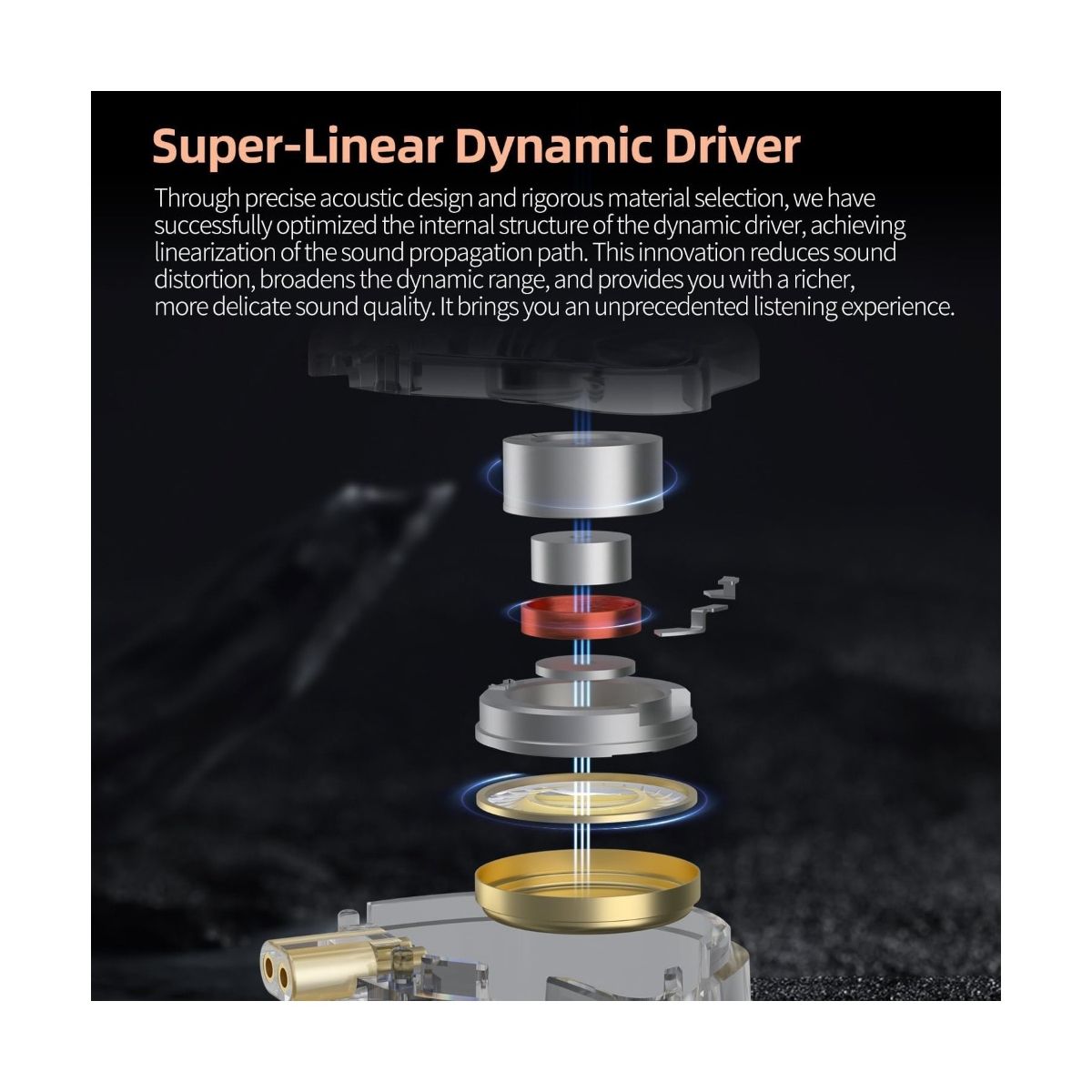 KZ - Audifono Edx Pro X con Microfono Kz - Transparente