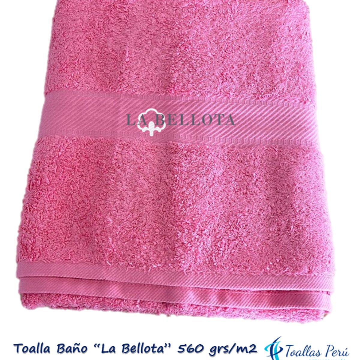 LA BELLOTA - Toalla de Baño "Gold Label" 560 grs/m2 "La Bellota" - Rosada Chicle