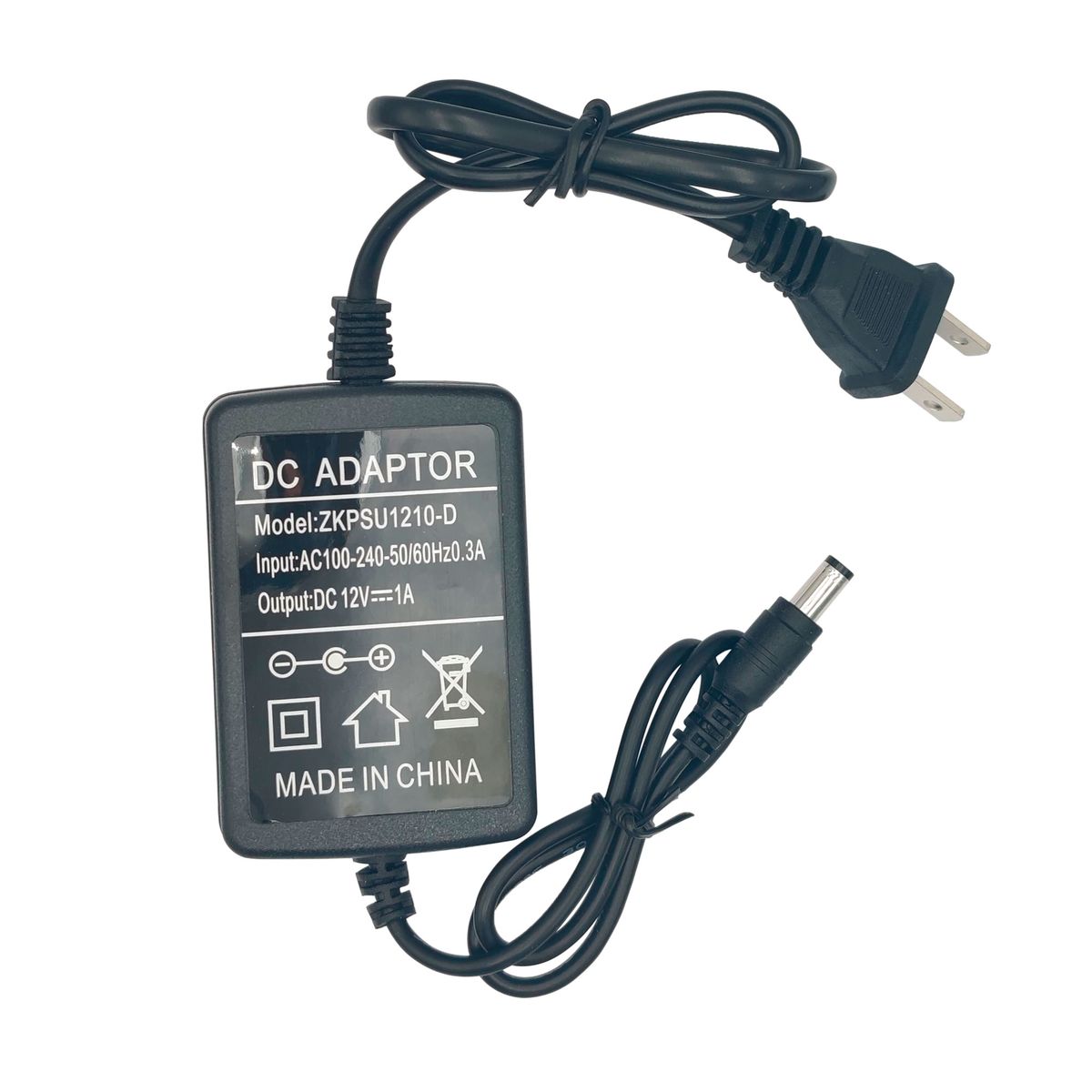 ZKTECO - FUENTE DE ALIMENTACION ZKTECO 12VDC 1AMP NEGRO PN ZK-PSU1210-D