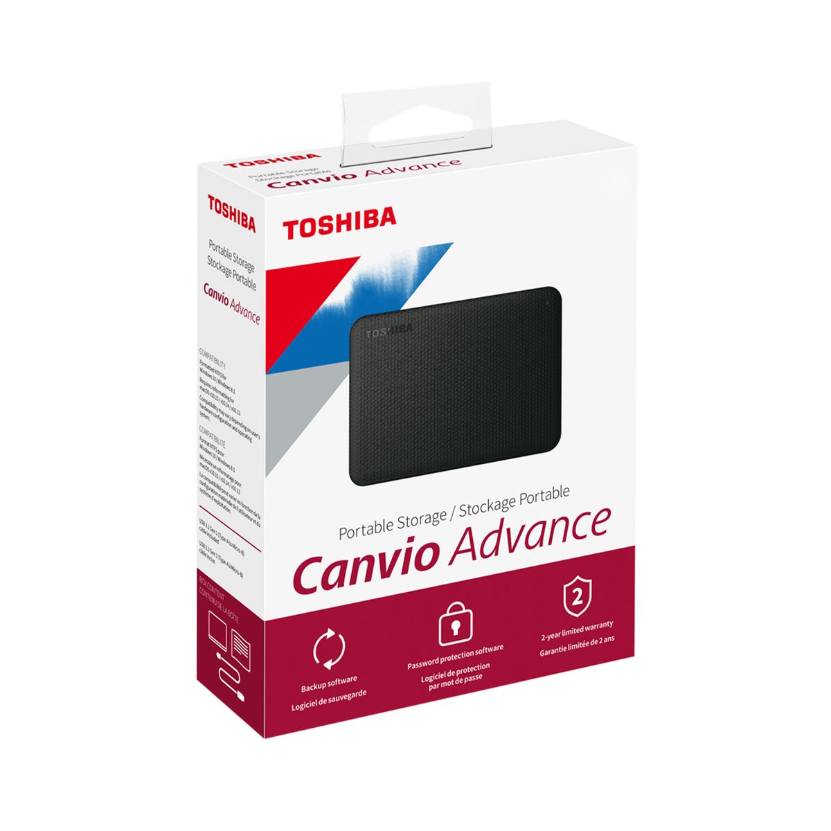 TOSHIBA - DISCO DURO TOSHIBA 2TB CANVIO ADVANCE V10 VERDE PN HDTCA20XG3AA