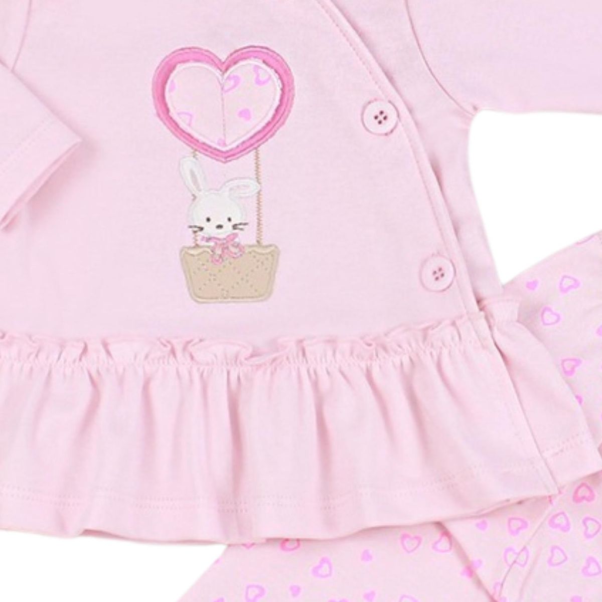 GENERICO - Conjunto Vestido bebé Niña - 4 piezas - Patty - Rosado