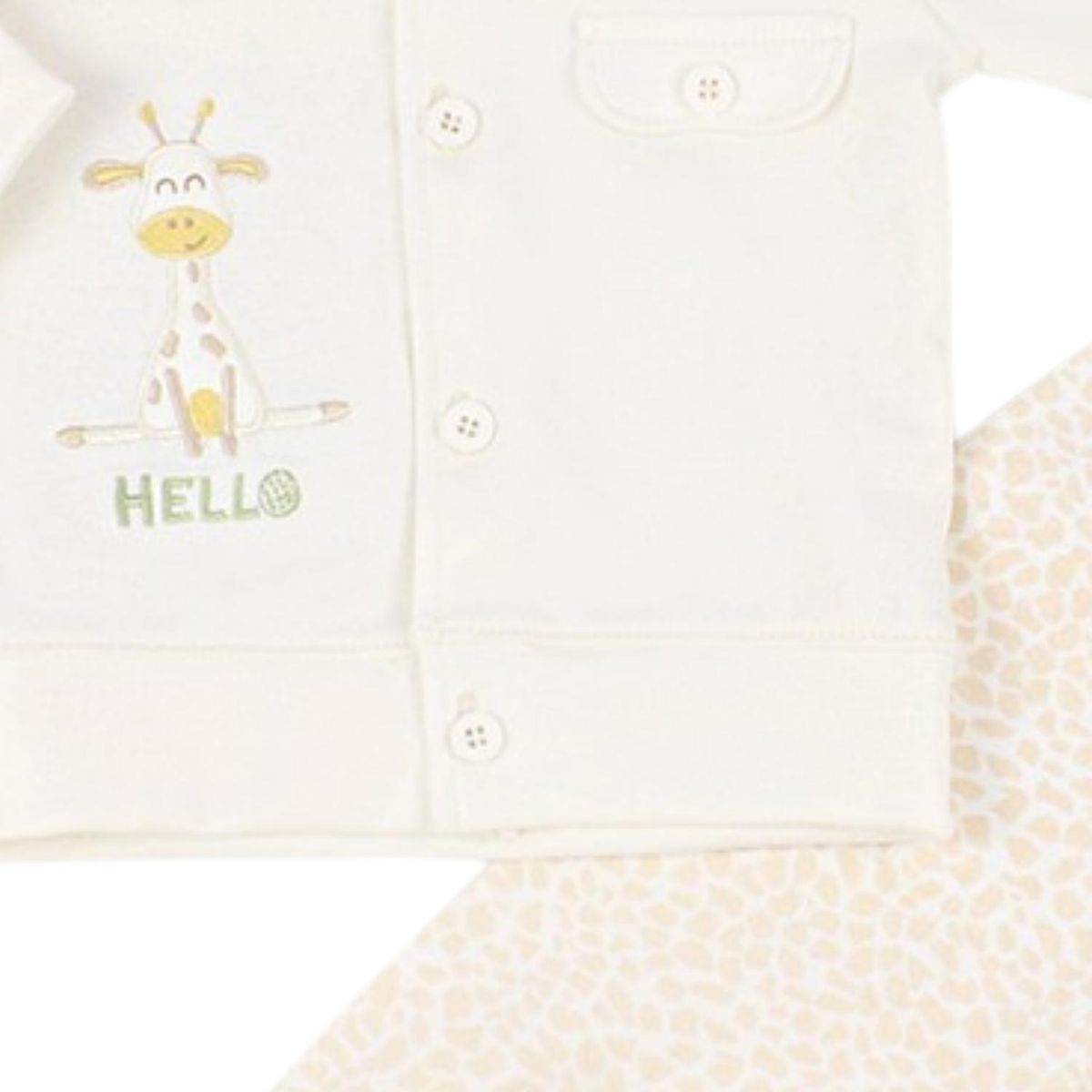 GENERICO - Conjunto bebé Kevin 6 piezas - Crema