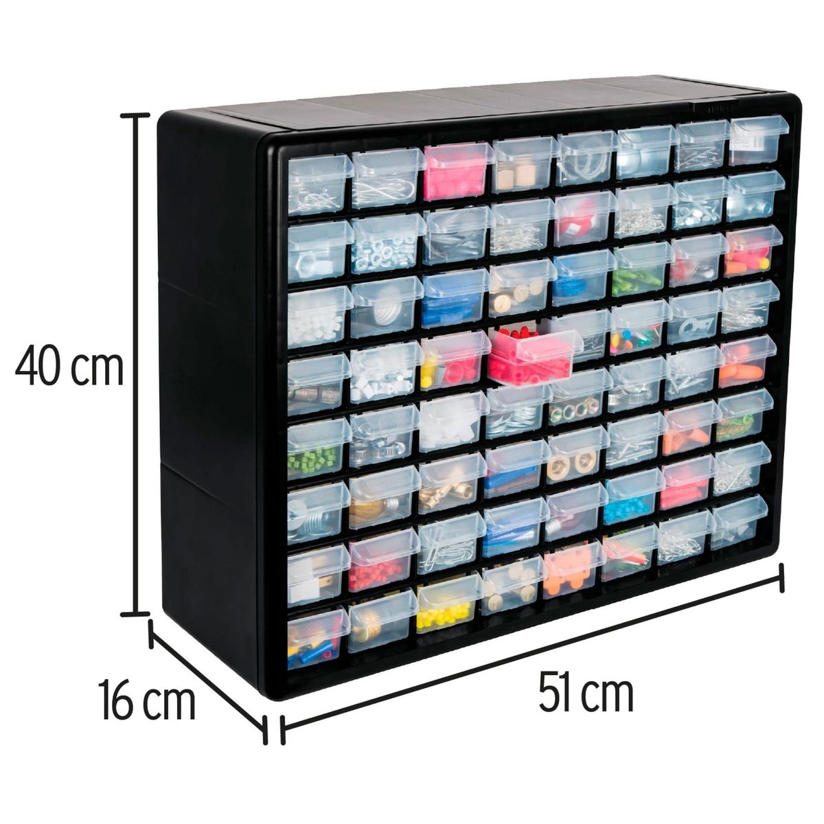 TRUPER - Combo estante 5 repisas, con 1 organizador 64 gavetas