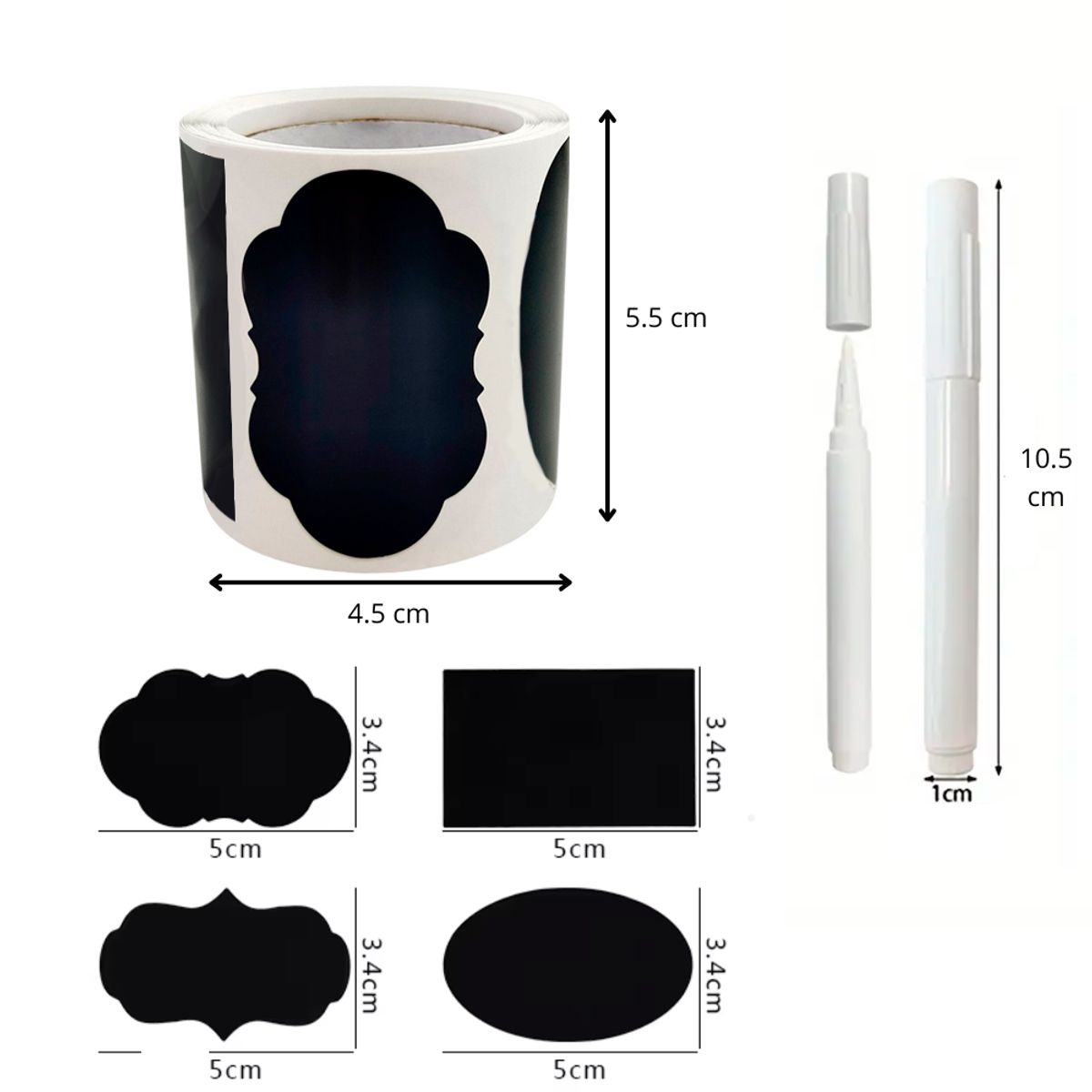 INSPIRA - Rollo de Etiquetas Stickers Autoadhesivas Diseños variados