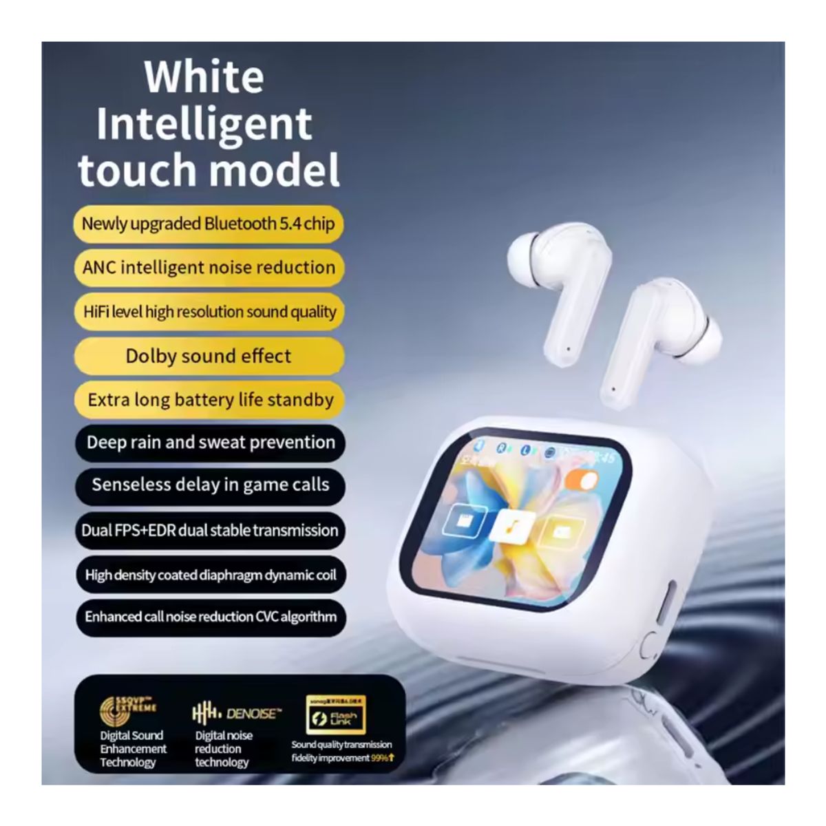 GENERICO - Auriculares inalámbricos Bluetooth T69 Blanco