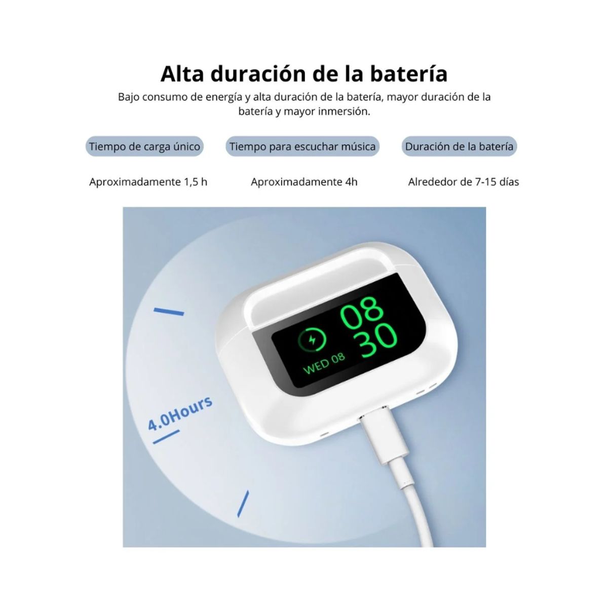 GENERICO - Auriculares inalámbricos A9 pro blanco