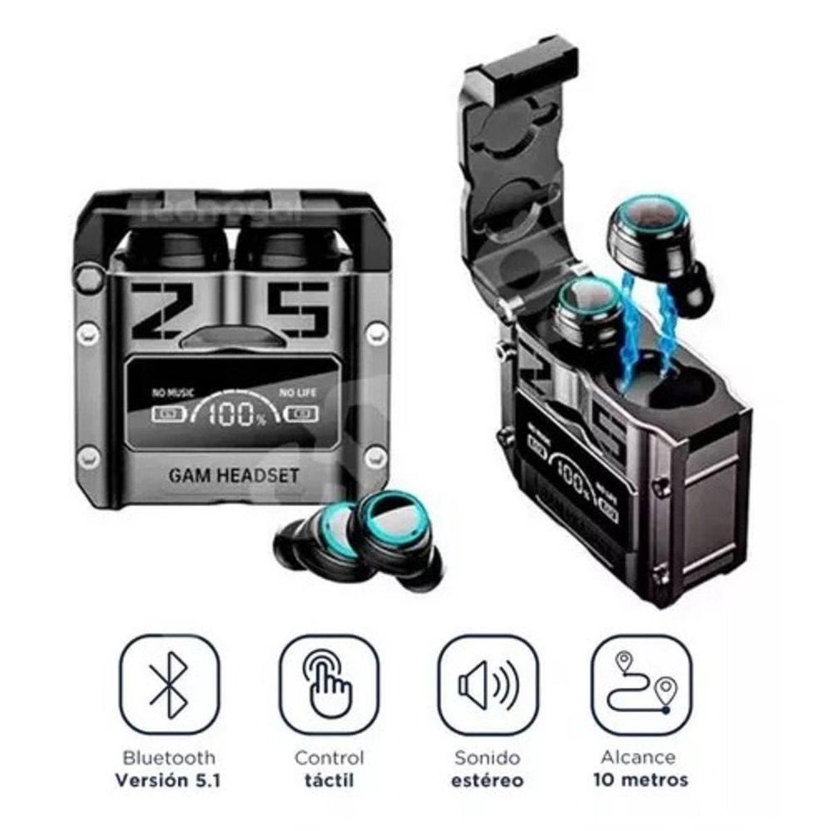 GENERICO - Audífono bluetooth M 25 Gris