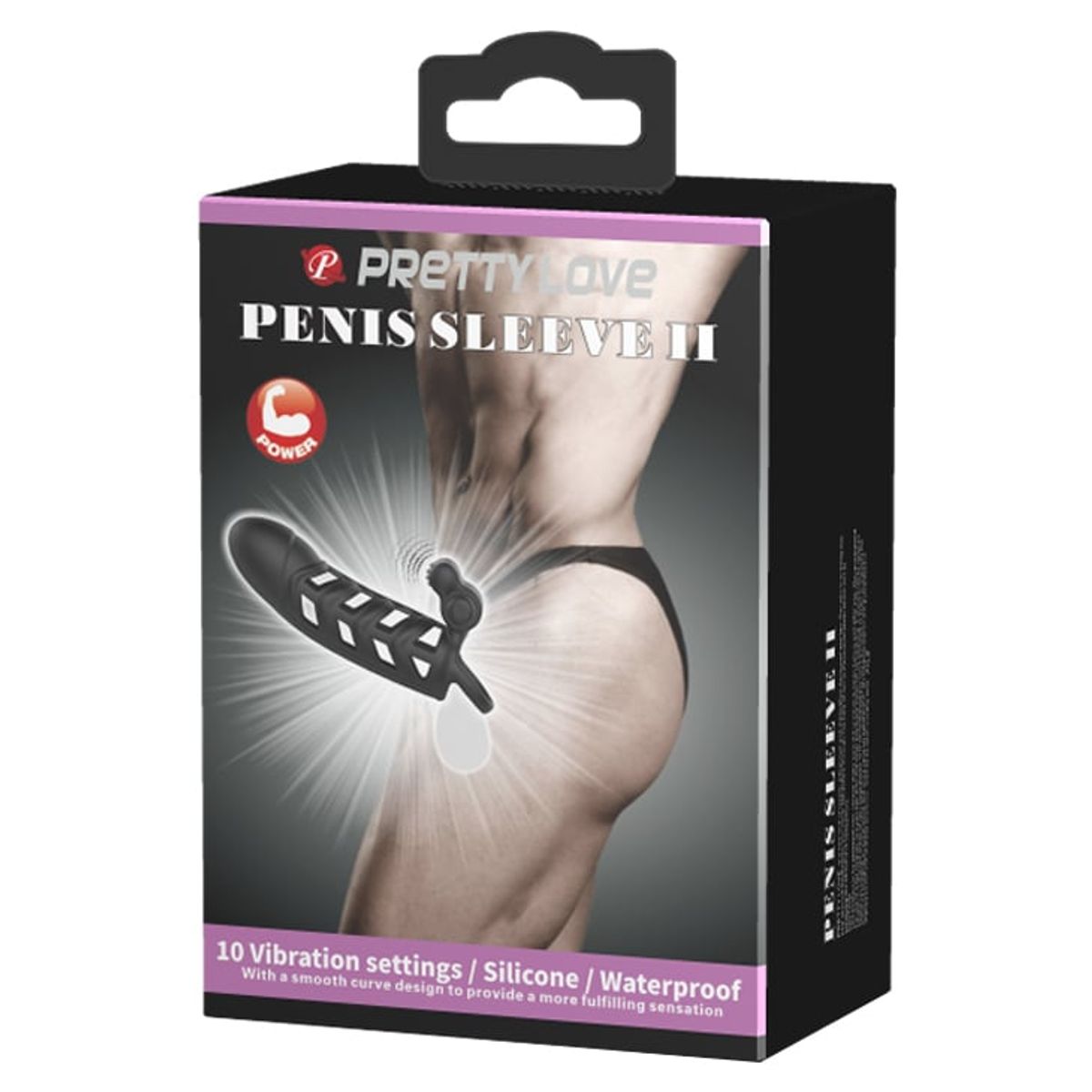 PRETTY LOVE - Funda Pene Texturizada Extensora 15.8 cm Bala Vibradora Clítoris