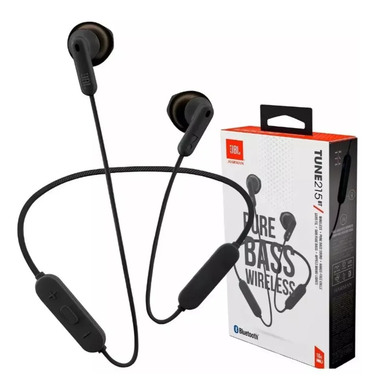 JBL - Audifonos Bluetooth JBL Tune 215 BT 16 Horas Negro