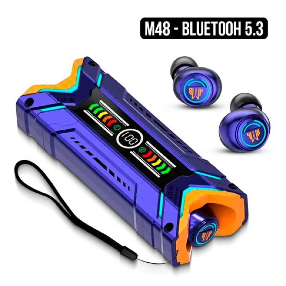 GENERICO - Audífonos bluetooth M48 azul