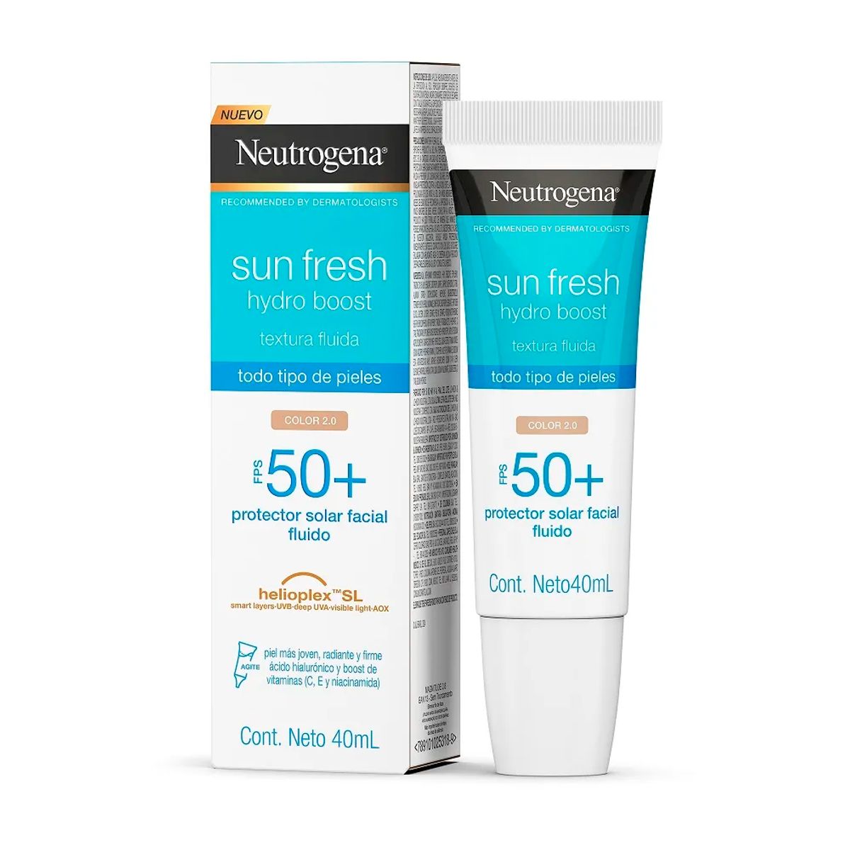 NEUTROGENA - Neutrogena Hydro Boost Sun Fresh Spf 50 Protector Con Color