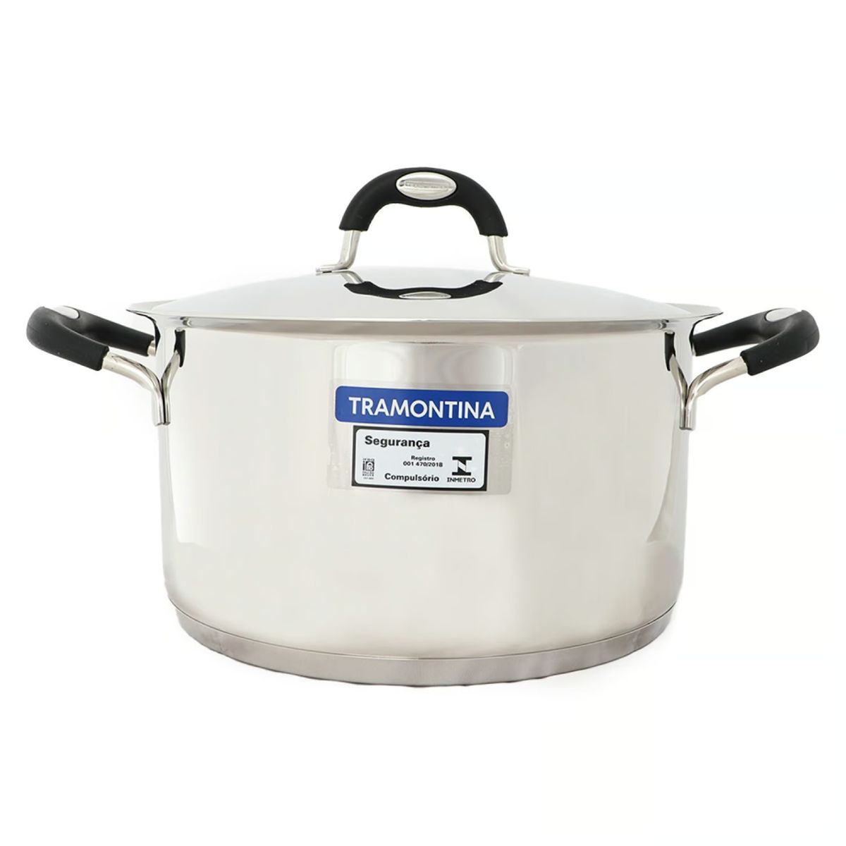 TRAMONTINA - Juego de Ollas 10 Piezas Acero Inoxidable DUO SILICONE 65480/036