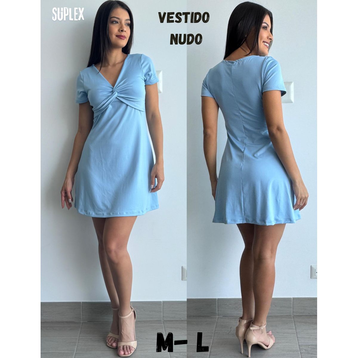 GENERICO - VESTIDO NUDO SUPLEX DAMA