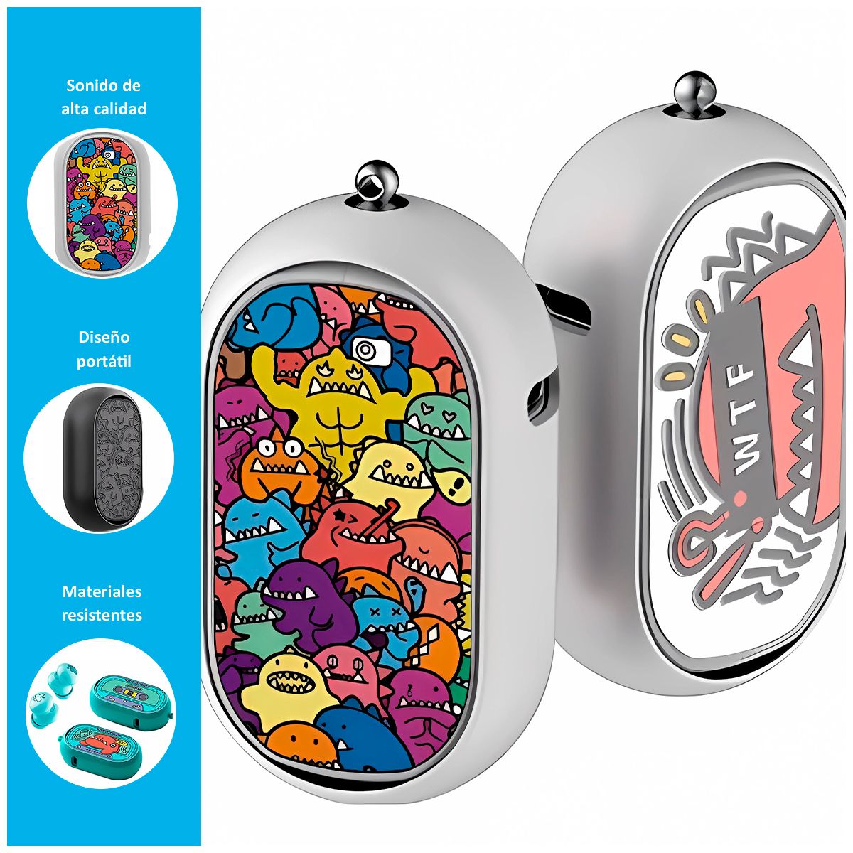 GENERICO - Audífonos D01 Dmooster con Bluetooth 5.0 Turquesa