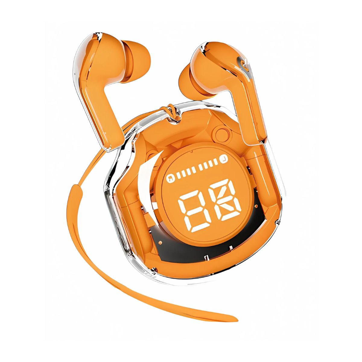 GENERICO - Audífonos bluetooth 39 macaron naranja